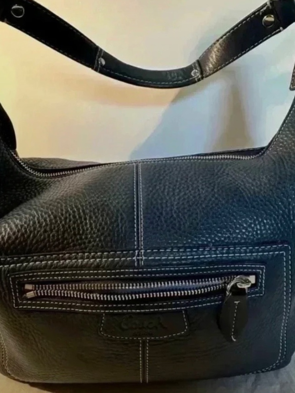 Coach Pebbled Leather Medium Hobo Bag (specifically sty - Picture 3 of 7